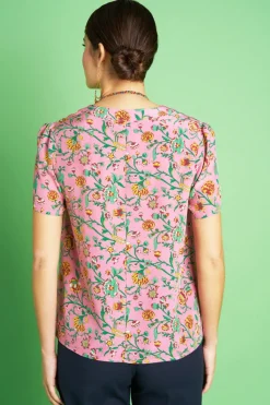 Antoine et Lili Blouse En Soie Pourpre New