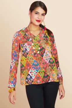 Antoine et Lili Blouse Merida En Soie Outlet