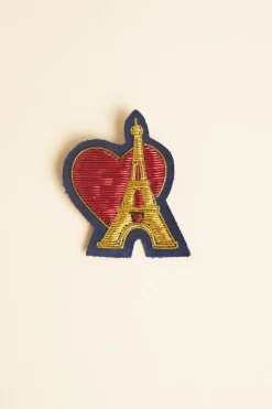 Antoine et Lili Broche Brodée Dorée Sale