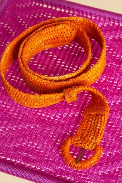 Antoine et Lili Ceinture En Raphia Unie New