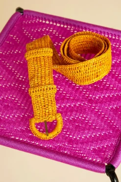 Antoine et Lili Ceinture En Raphia Unie Hot