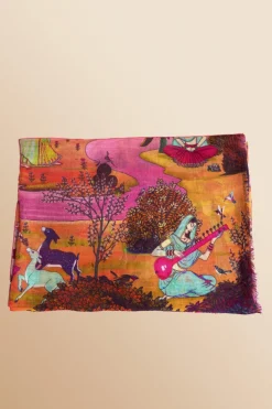 Antoine et Lili Foulard Laine Et Soie Agua Clearance