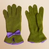 Antoine et Lili Gants En Laine Noeud En Cuir Clearance