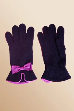 Antoine et Lili Gants En Laine Noeud En Cuir Clearance