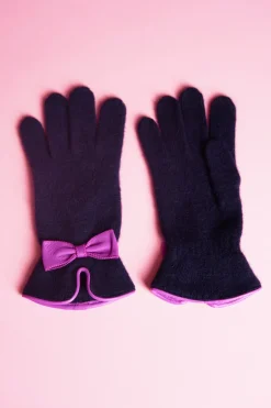 Antoine et Lili Gants En Laine Noeud En Cuir Clearance
