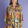 Antoine et Lili Kurta Cobalt Voile Coton Clearance