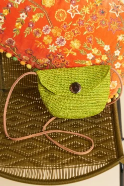 Antoine et Lili Petit Sac En Raphia Vony Discount