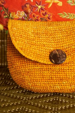 Antoine et Lili Petit Sac En Raphia Vony New