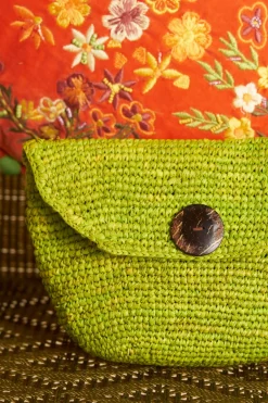 Antoine et Lili Petit Sac En Raphia Vony Discount