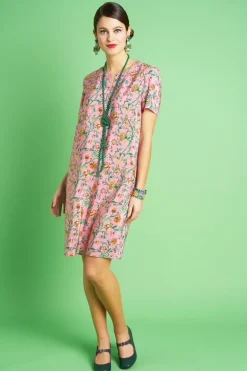 Antoine et Lili Robe En Soie Pourpre Fashion