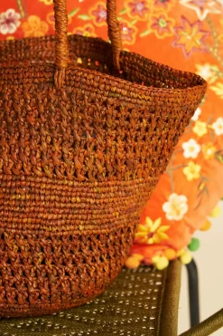 Antoine et Lili Sac En Raphia Aiko Sale