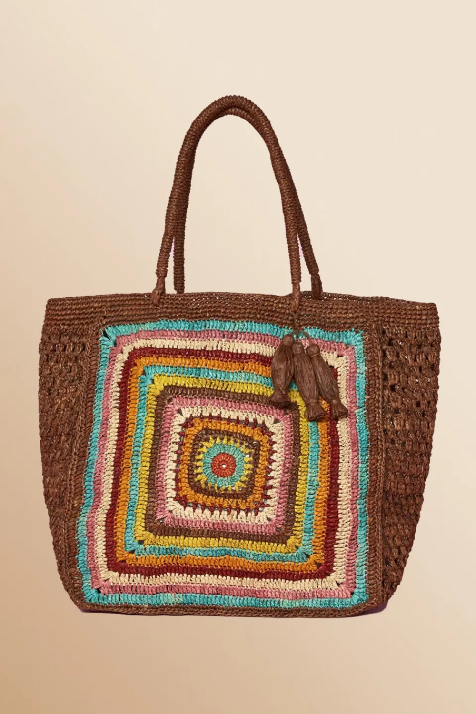 Antoine et Lili Sac Raphia Multicolore Best