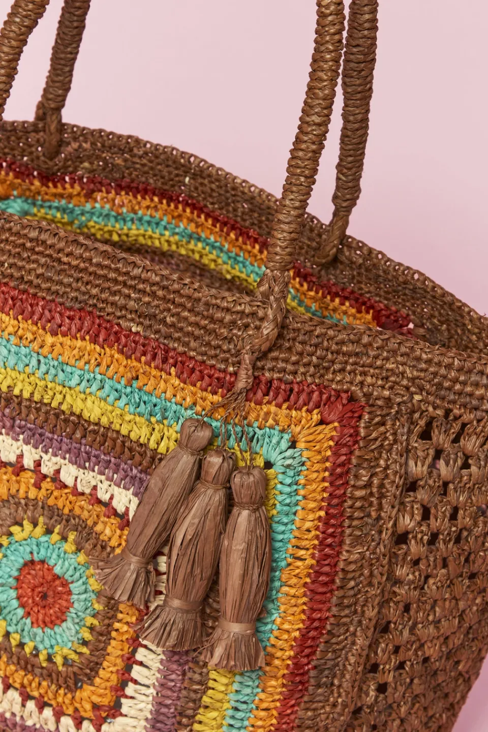 Antoine et Lili Sac Raphia Multicolore Best