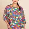 Antoine et Lili T-shirt Large M3/4 Dahlia Fashion