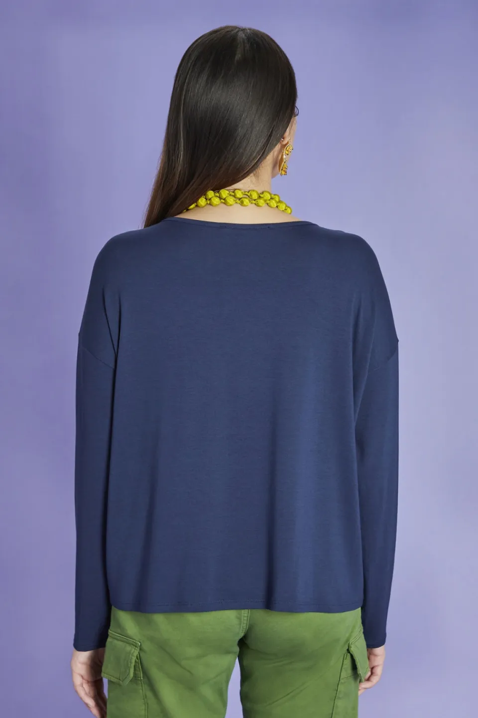 Antoine et Lili T-shirt Large Ml Lilas Maille Fashion